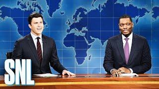 Weekend Update Colin Jost and Michael Che Switch Jokes - SNL