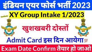 Airforce XY Group Admit Card 2023  Airforce Agniveer Exam 2023 Date  Exam Date & City