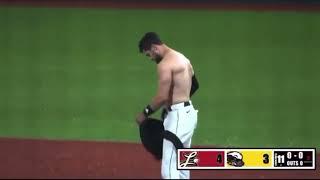 Player Strips To Prove He Was Hit By Pitch