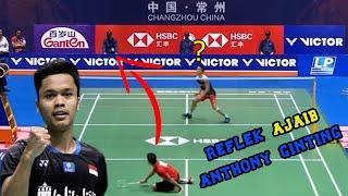 Gerak REFLEKS Anthony Ginting bikin lawan jadi bengong  Best Defense and Dives Ginting