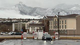 Snowy Tesla Model 3 Performance Road Trip Over The Rockies To Las Vegas For CES