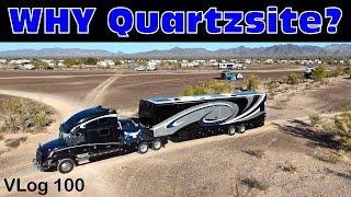 CHEAP OVERNIGHT in Quartzsite? HDT RV Arizona Desert Boondocking. Fulltime RV. RV Life. Adventure RV