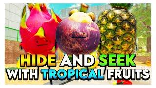 Roblox SECRET STAYCATION HIDE & SEEK WITH TROPICAL FRUITS 