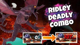 Ridley Super Combo de 0% a 100% facil y letal  Deadly Ridley combo. Super smash bros ultimate