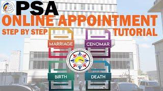 PSA Online Appointment Tutorial For  Birth Certificate and and Other Certificates 2023