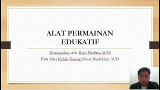 Konsep Dasar PAUD 24 - Alat Permainan Edukatif APE