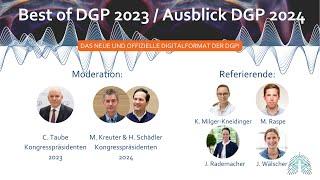 BEST OF DGP 2023  Ausblick DGP 2024 – HIGHLIGHTS DES PNEUMOLOGIE-KONGRESSES 2023