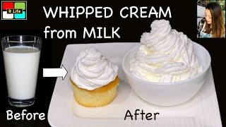 Want to turn your MILK to WHIPPED CREAM ??