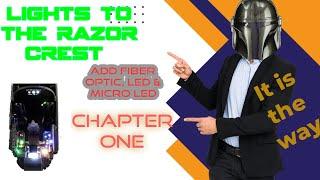 Razor Crest - Fiber optic Led & Micro Led. How to. #razorcrest #mandalorian #revell