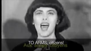 La Marseillaise sung by Mireille Mathieu. American English subtitles.