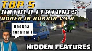 top 5 secret features added in bussid v3.6hidden thing which are never toldbus simulator indonesia