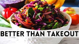 Coleslaw Recipe BETTER THAN TAKEOUT  red cabbage salad  cabbage recipe