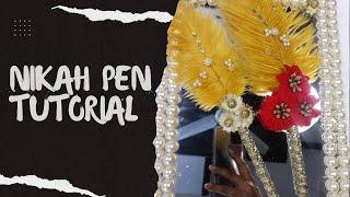 Easy Nikah Pen Tutorial  Nikah Pen Decoration  Nikah Pen Making