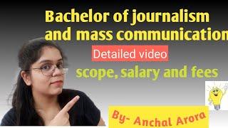 BJMC bachelor of journalism and mass communication detailed video career options after BJMC