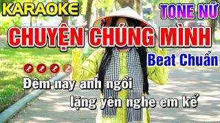 Chuyện Chúng Mình 2 Karaoke Bolero Nhạc Sống Tone Nữ  BEAT CHUẨN   Nàng Thơ Karaoke