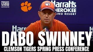 Dabo Swinney talks Clemson 2023 Potential Impressions of Spring Camp & Cade Klubnik Future