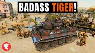 BADASS TIGER - Company of Heroes 3 - Afrikakorps Gameplay - 2vs2 Multiplayer - No Commentary