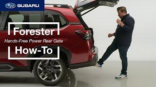 2025 Subaru Forester SUV  How-To Hands-Free Power Rear Gate