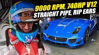 Ferrari 599XX Evoluzione 740hp V12 Straight Piped Hearing Loss