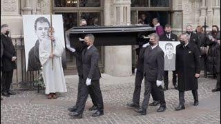 Vincent Cassel Lea Seydoux et plus aux Obsèques de Gaspard Ulliel à Paris