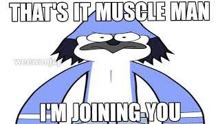 muscle man what are you doing?