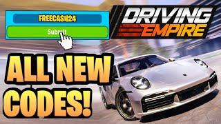 *NEW* ALL WORKING CODES FOR DRIVING EMPIRE IN 2024 ROBLOX DRIVING EMPIRE CODES