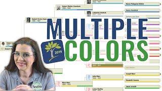 Best Family Tree COLOR-CODING Tool - Family Tree Maker Tutorial