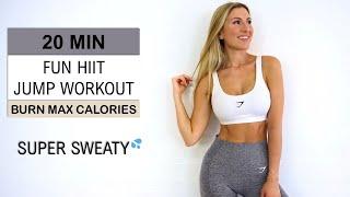 2.000 JUMPS IN 20 MIN  FUN HIIT JUMP WORKOUT  Burn Max Calories  Super Sweaty  No Repeat