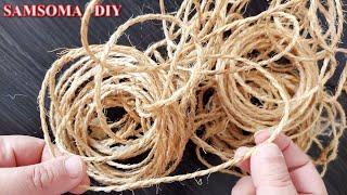 شاهدوا ماذا صنعت بحبل الخيش  فكرة روعة  Amazing Reuse Idea  Amazing Recycle Ideas Using Jute Rope