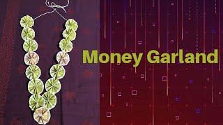 Money Garland#garland making with money#money flowers#డబ్బుల దండ#Moms daughter