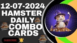 Hamster Kombat daily Combo Cards  Hamster Kombat Daily Combo 12 JULY 2024