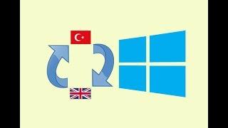 Windows 10 Single language nin dilini değiştirelim