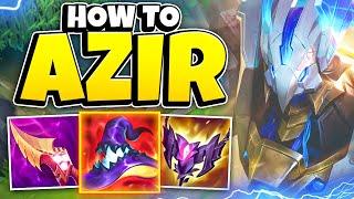 How to get fed and carry your games like a Challenger Azir Educational Commentary