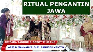 BOBOT TIMBANG DAN TANDUR PENGANTIN JAWA MAKNA DAN ARTINYA