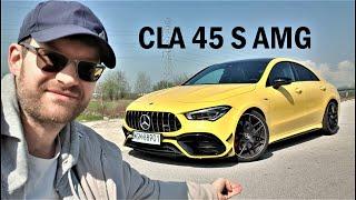 Mercedes AMG  CLA 45 S Test PL muzyk jeździ