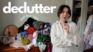 my best closet declutter closet cleanout part four tops