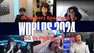 Streamers React to the BIGGEST Baron FIGHT Of Worlds 2024 Day 1