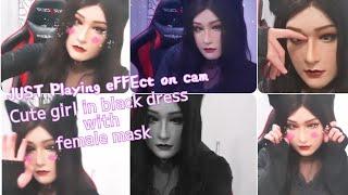 Relax and playing effect on cam  Realistic female mask silicone