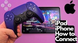 How to Connect Playstation 5 Controller to iPad iPhone iOS