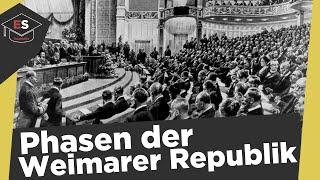 Phasen der Weimarer Republik von 1918-1933 - Weimarer Republik Zusammenfassung einfach erklärt