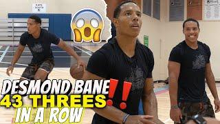 NBA Draft Prospect Desmond Bane hits 43 THREES IN A ROW in NBA Pre-Draft Workout
