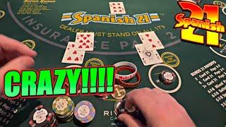 SPANISH 21 Amazing DOUBLE Win $10000 Buy-IN