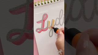 Hand-Lettering with 3D Shading  Satisfying ️ #shorts #handlettering #halyncalligraphy