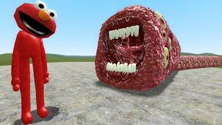 ELMO vs NEW GIANT TRAIN EATER WITH 100+ CARRIAGES Garrys Mod