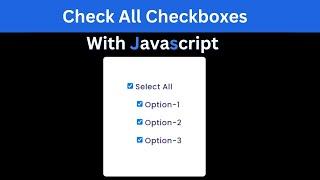 All Checkboxes With Javascript