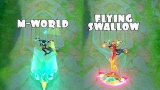 Wan Wan Flying Swallow VS M World Skin Comparison