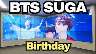 BTS SUGA Birthday Celebrations in Seoul  YOONGI Birthday Cafes Ads