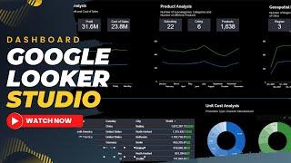 Google Data Studio Looker Studio Dashboard Tutorial - Data Analysis & Visualization Tutorial