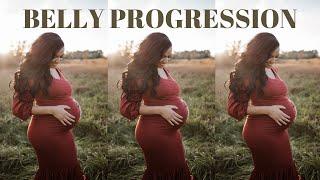 WEEK BY WEEK BELLY PROGRESSION  BABY HAWKINS