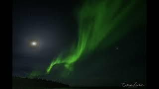 Time lapse of Northern Lights 17 September 2022 Pontoon Lake Northwest Territories Canada